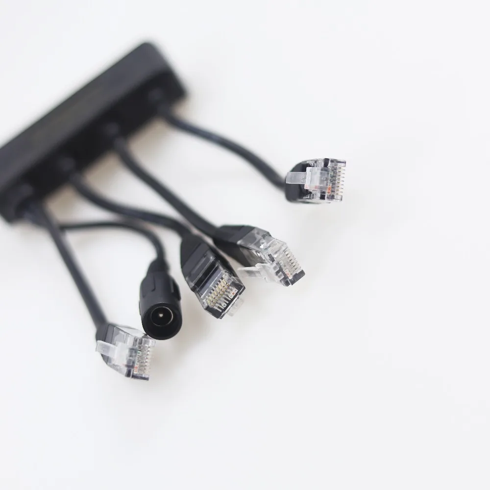 Midspan POE 4 в 1 Мощность через Ethernet адаптер кабель сплиттер питание Модуль 12 65 для ip