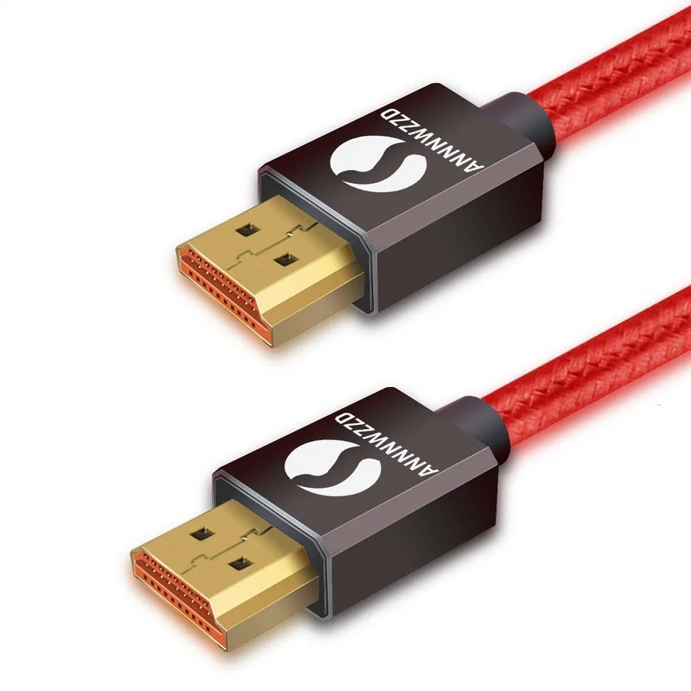 HDMI кабель HDMI к HDMI кабель 2,0 4K 3D кабель для HDTV ЖК-дисплея ноутбука PS3 сплиттер switcer проектор компьютер 1 м 2 м 3 м 5 м Кабель HDMI - Цвет: Красный