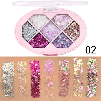 

CmaaDu 6 glitter eyeshadow eyeshadow pallete eye shadow shimmer eyeshadow waterproof pigment makeup pallete sombras TSLM1