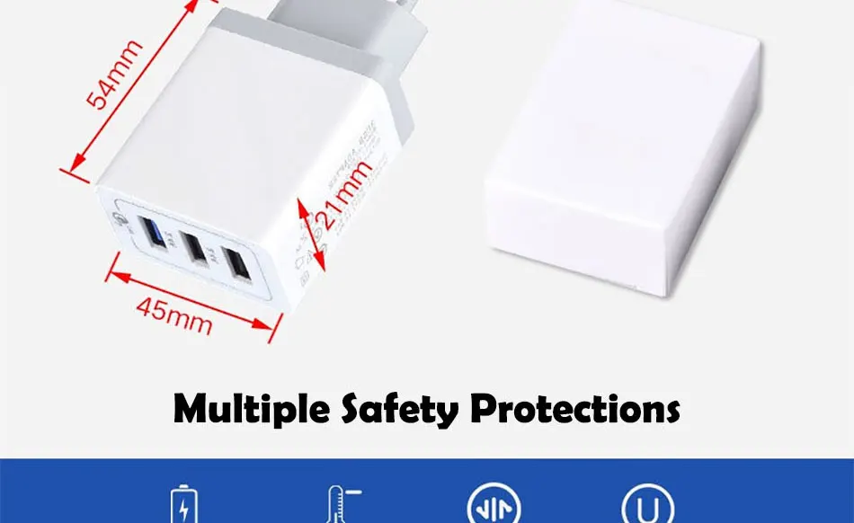 Быстрая зарядка QC 3,0 Быстрая зарядка Мульти USB зарядное устройство портативное зарядное устройство для мобильного телефона настенное зарядное устройство для iPhone samsung huawei Xiaomi