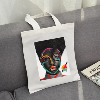 

Funny Art Canvas Letter Print Large Capacity Fashion New Harajuku Female Ulzzang Ins Shoulder Bags Eco Recyclable Bag Shopping