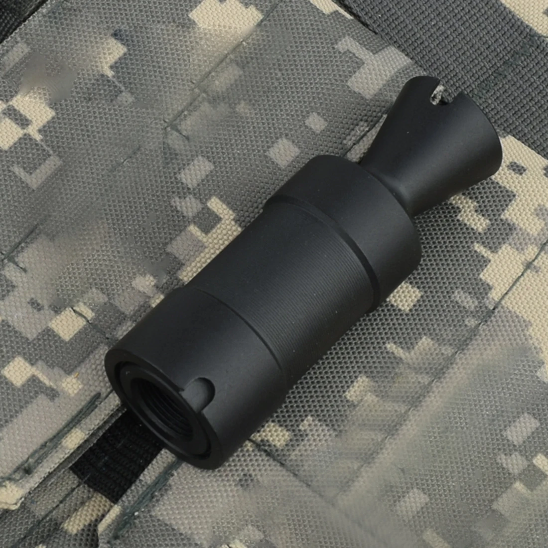 

14 Reverse AK Horn Aluminum Metal Barrel Decorative Cap for JM-J11-ak47 Tactical Version Water Gel Beads Blaster - Black