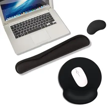 

Soft Memory Foam Wrist Rest Mouse Keyboard Pad Cushion for Office Worker Gamer