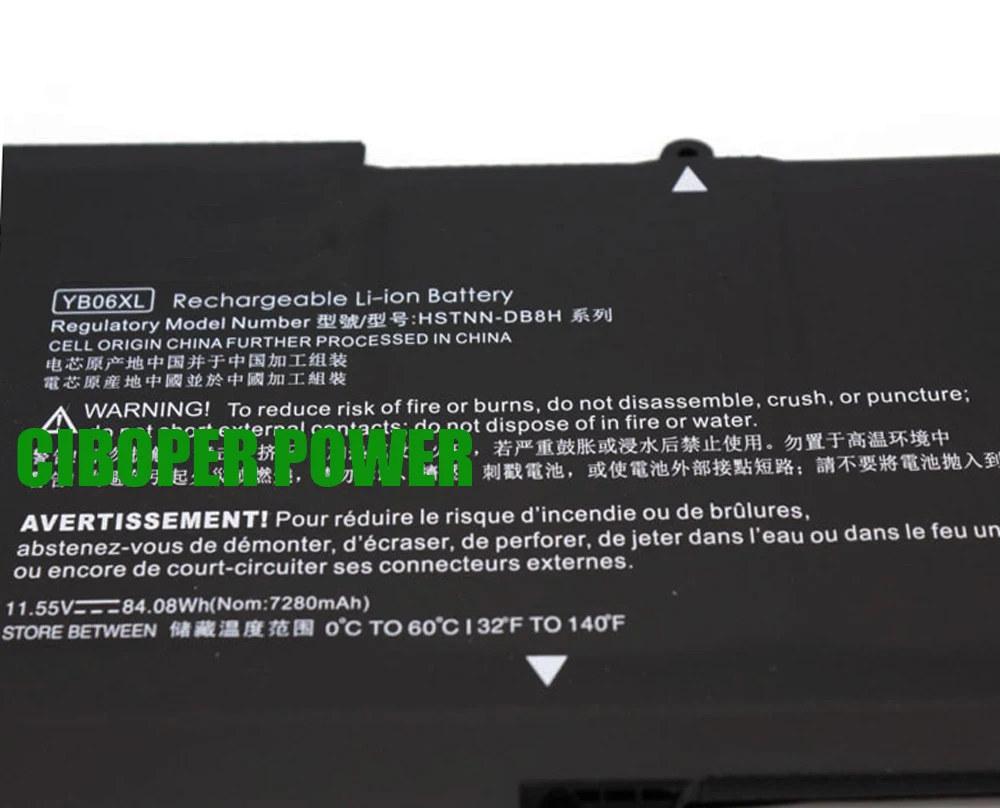 CP YB06XL 11.55 84.08WH Bateria Do Laptop