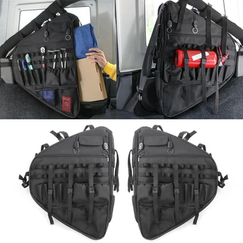

Left&Right Roll Bar Storage Bag Cargo Bag For Jeep Wrangler JL 2018 2019 4-Door Car Interior Accessories Waterproof Oxford Cloth