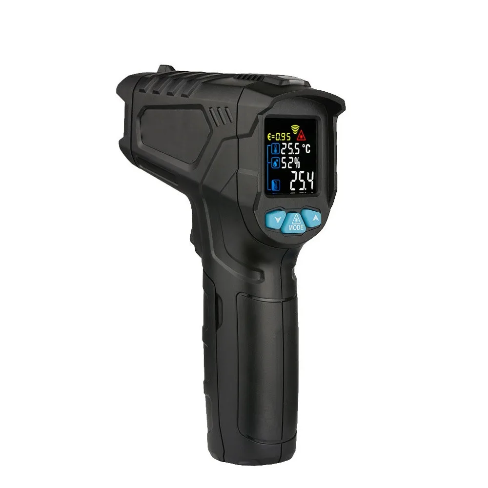 Kopen IR01D 50 ~ 800 Celsius Non contact Infrarood Vochtigheid Meter Geven Temperatuur Digitale Thermometer Vochtigheid Meter Pyrometer