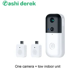 Caméra de sécurité intelligente sans fil M07, sonnette avec angle large de 120 degrés, alarme PIR, interphone vidéo IP WIFI 