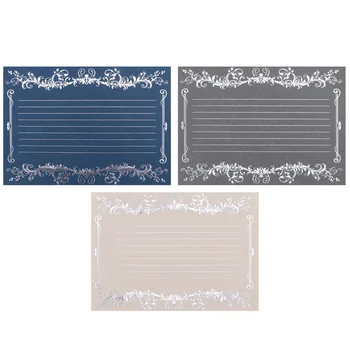 

3 Sets Gold Stamping Durable Printed Retro Stationery Paper Writing Paper Letter Paper Note Paper for Women Men Children