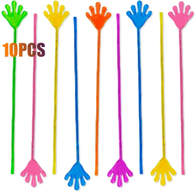 Sticky Hands Party Favors for Kids Birthday Supplies Fun Toys Party Favors,  Wacky Fun Stretchy Glitter Sticky Hands Party Favors - AliExpress