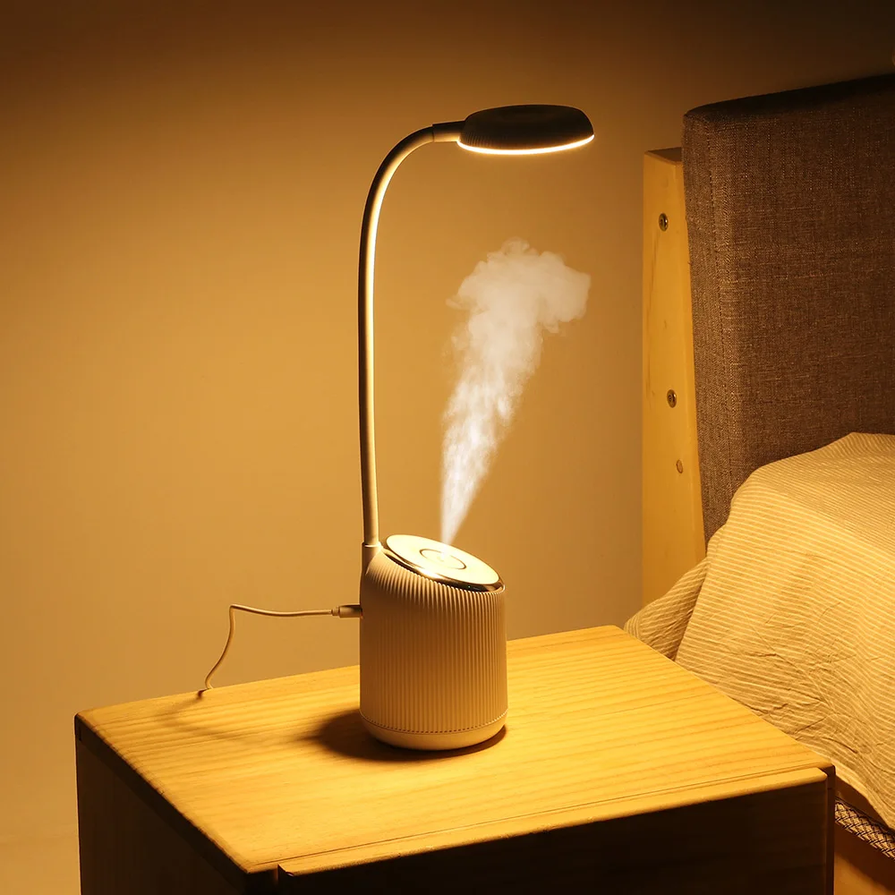 

DIGOO DG-TD09 2W 280ML USB Charing Table Lamp Humidifier Bedroom Night Light 360 Degree Adjustment Air-Humidifier Multi-function
