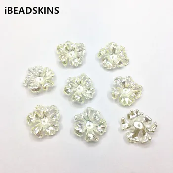 

New arrival! 21x20mm 100pcs Aurora/AB effect Petal beads for Earrings parts,Hand Made Headdress Necklace DIY/Findings Jewelry