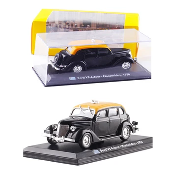 

1:43 Scale1950 TAXI Ford V8 4-door Montevideo Diecast Alloy Car Model Toy for Kids Matel Gifts Collection Original Box Static