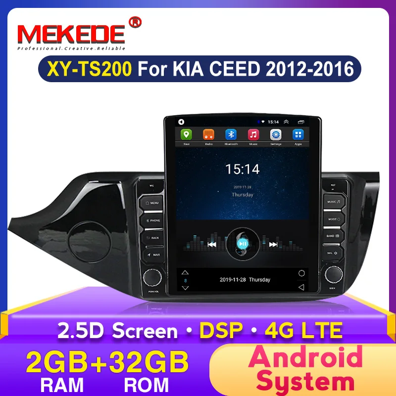 MEKEDE 2G+32G DSP Android GPS Navigation For KIA Ceeɽ CEED JD 2012 2013 - 2016 car Radio Multimedia palyer NO 2din 2 din | Автомобили