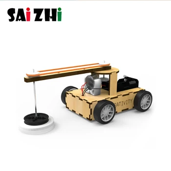 

Saizhi Diy STEAM Toy Science teaching Aid Smart Sweeper Robot Sweeping machine Robotic Mop Floor assembly