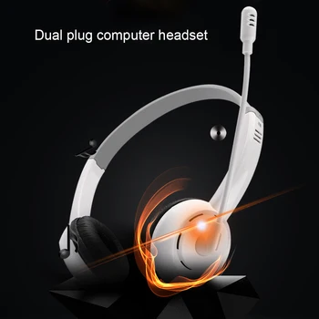 

KEBIDU Gaming Headphones 3.5mm Adjustable Stereo Noise-canceling Computer Wired Headset With Microphones For PC Gamer