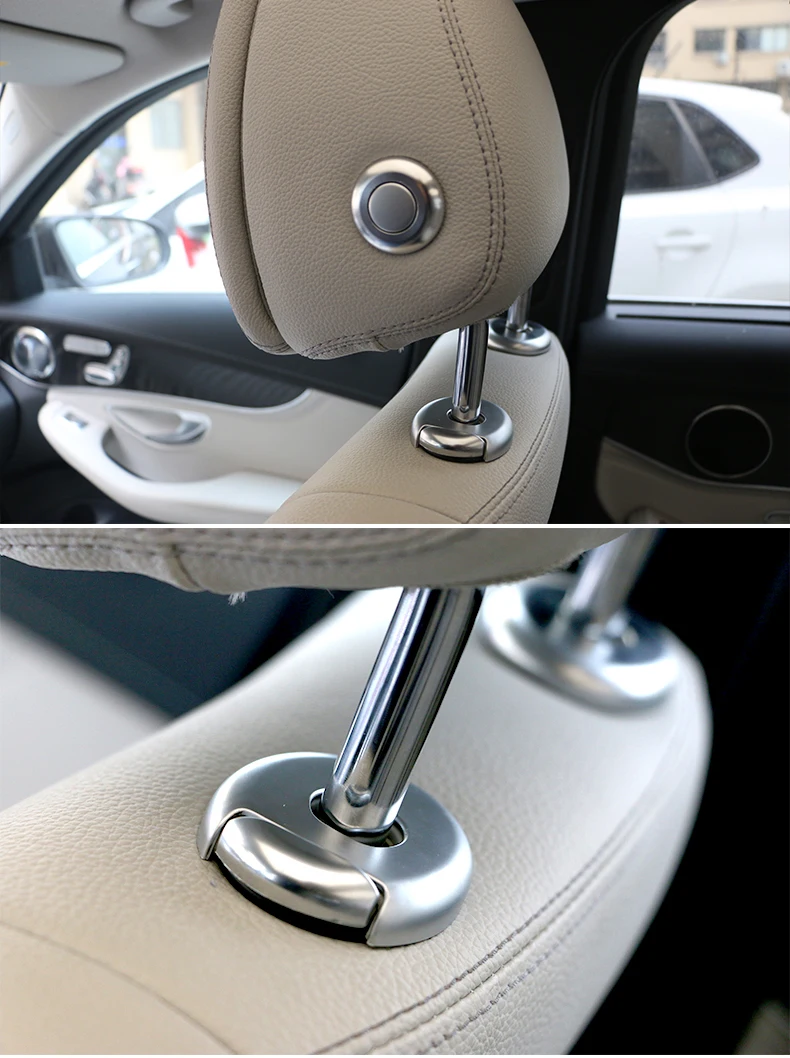 Lsrtw2017 Abs подголовник автомобиля Регулировка планки с кнопками для Mercedes Benz GLE350 450 GLS MLGL S класс V