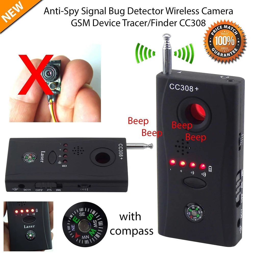 Full Range Anti - Spy Gadgets Bug Detector Mini Wireless Camera Hidden Signal GSM Device Finder Privacy Protect Security - Famidy.com
