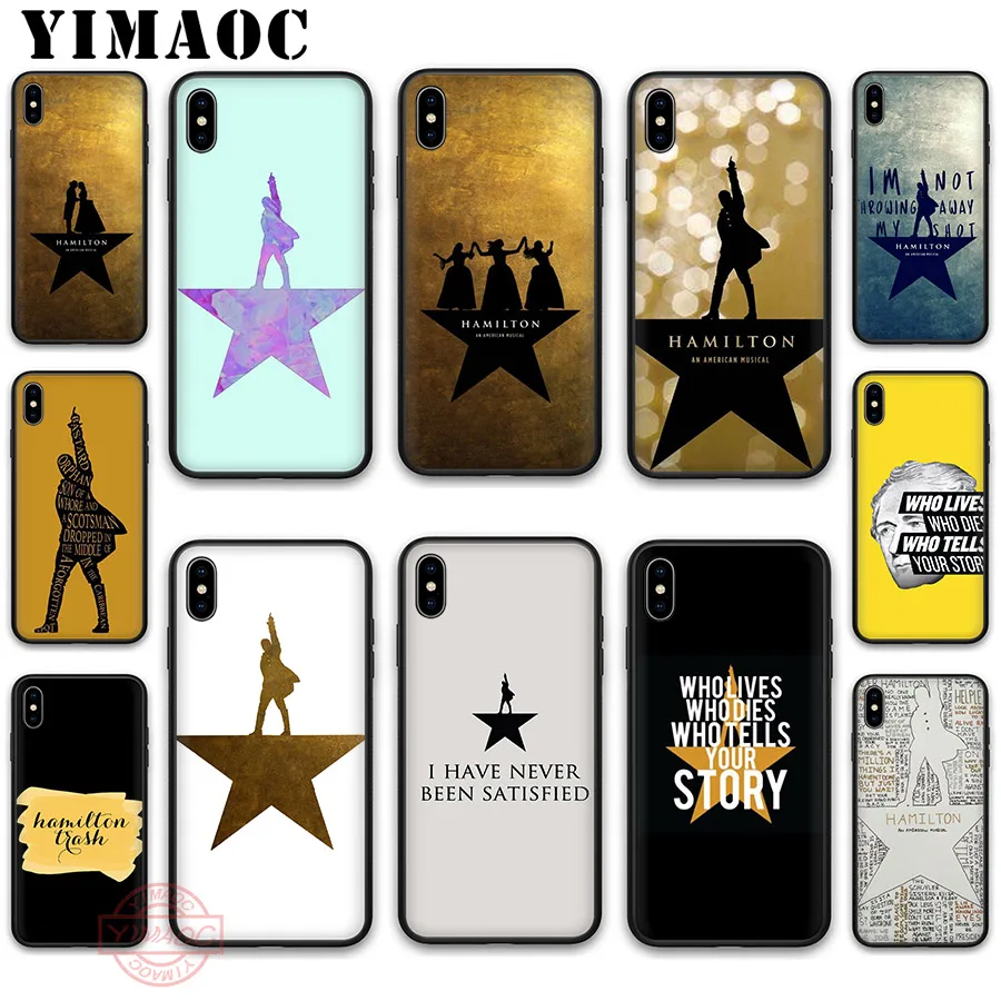 YIMAOC Hamilton Musical Lyrics Soft Silicone Case Cover for Apple iPhone 5 5S SE 6 6S 7 8 Plus X XS XR 11 Pro Max Back Shell | Мобильные