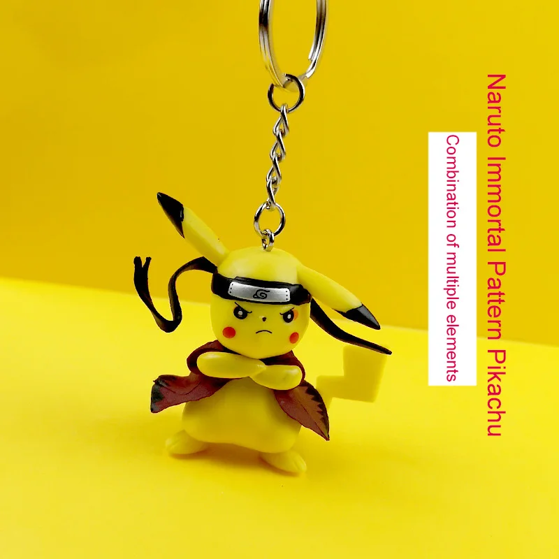 

Hot Naruto Keychain Multi-Element Pikachu High-end Handmade Resin Keyring, Car Keychain Pendant Gift