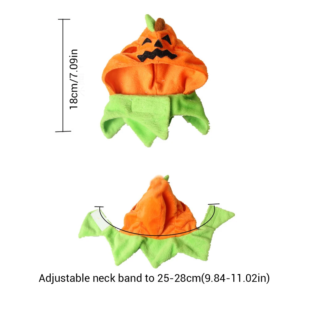 Милый классный оранжевый Тыква шапка с котами Собака Щенок шапка костюм для косплея Хэллоуин Необычные наряды вечерние украшения аксессуары для домашних животных