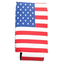 Американский День Независимости красочный декоративный чехол для пивной бутылки подарки семья воссоединение флаги шаблон для свадьбы складные кепки