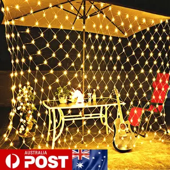 

1.5Mx1.5M EU Plug LED Net Lights Courtyard Waterproof Flashing String Lights Christmas Lights Outdoor LED Fairy Lights