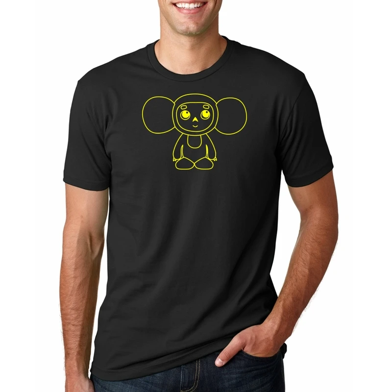 

Men's Cheburashka t shirt personalized cotton size S-3xl Leisure Anti-Wrinkle Breathable Spring Unique shirt