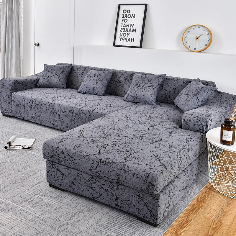 sofa cover elastic couch cover sectional chair cover It needs order 2pieces sofa cover if your sofa is corner L-shape sofa 4