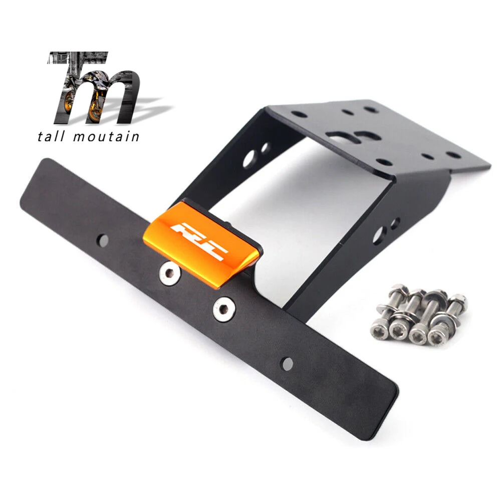 RC logo Держатель номерного знака Для KTM DUKE 390 250 RC 125 RC 200 аксессуары для мотоциклов ЗАДНИЙ ХВОСТ Tidy Fender кронштейн RC 250 390 - Color: RC logo
