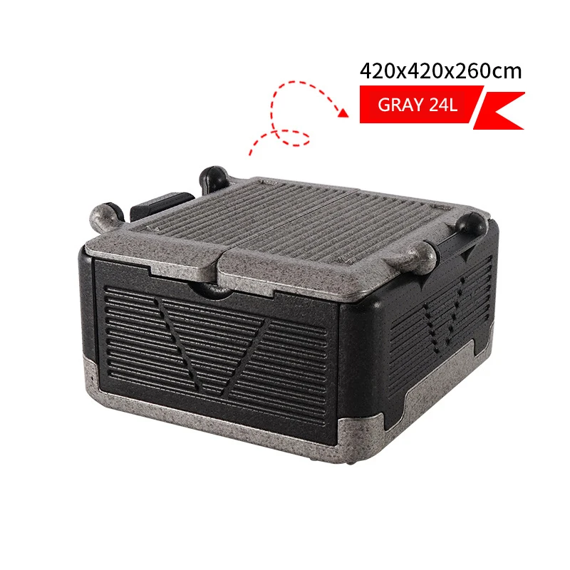  60L Portable Collapsible Chill Chest Cooler Outdoor Insulation Storage Box Waterproof for Picnics B