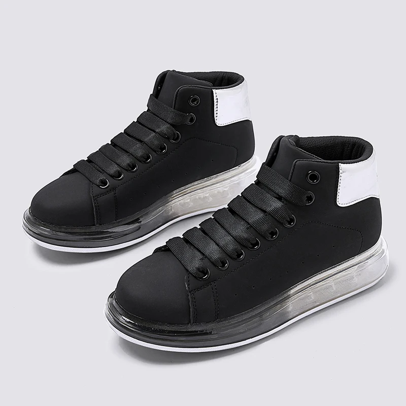 Fashion Pink Red Blue White Jelly Women Sneaker Casual Shoes High Upper Tenis Feminino Zapatos De Mujer Size 35-40 B992
