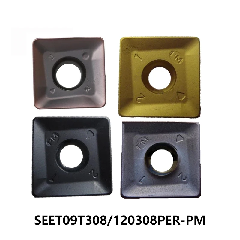 Твердосплавные пластины сит SEET09T308 SEET120308 SEET09T308PER-PM SEET120308PER-PM YBD152 YBG202 YBD252 YBM251 YBM351