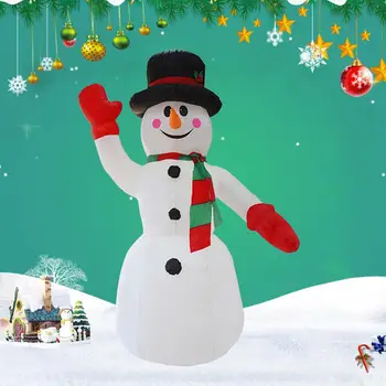 

2.4m Christmas Inflatable LED Light Snowman Doll Xmas Party Garden Decoration Christmas Electric Toy Doll Home Xmas Decor Gifts