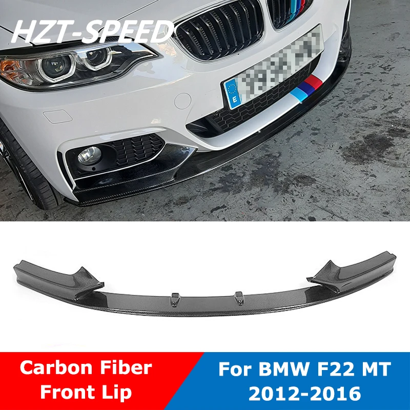 Mp Style Carbon Fiber Small Body Kit Front Bumper Lip Shovel Chin For Bmw 2 Series F22 M235i