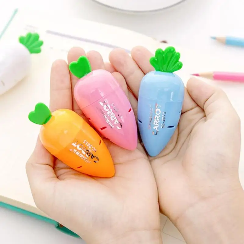

Cute Radish Pencil Sharpener Stationery Candy Colored Children's Pencil Sharpener Pencil Sharpener Pencil Sharpener