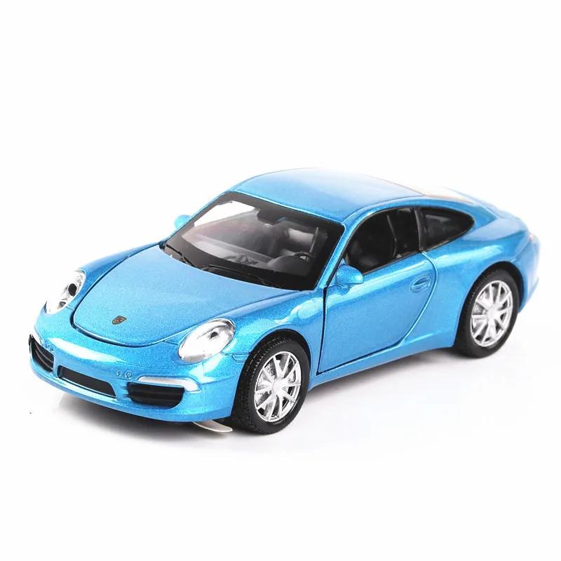 14cm for Porsche 911 1:32 Scale Car Model Diecast Super Racing Alloy Pull Back Car Speed Wheels Open Door Children's Toy Model