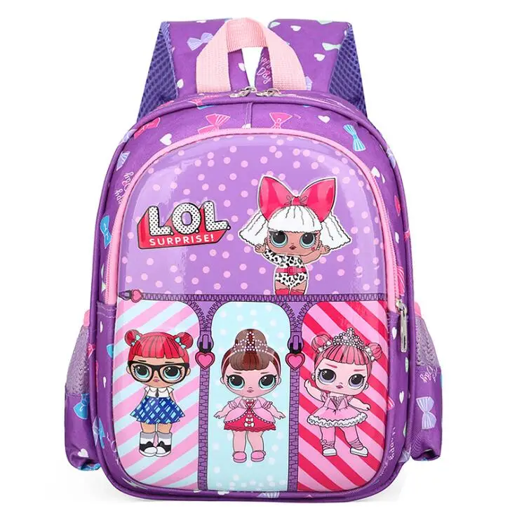 

New LOL Surprise Dolls Cartoon Style School Backpack for Teenage Girls Student Children's Fashion Girls Cute Bags
