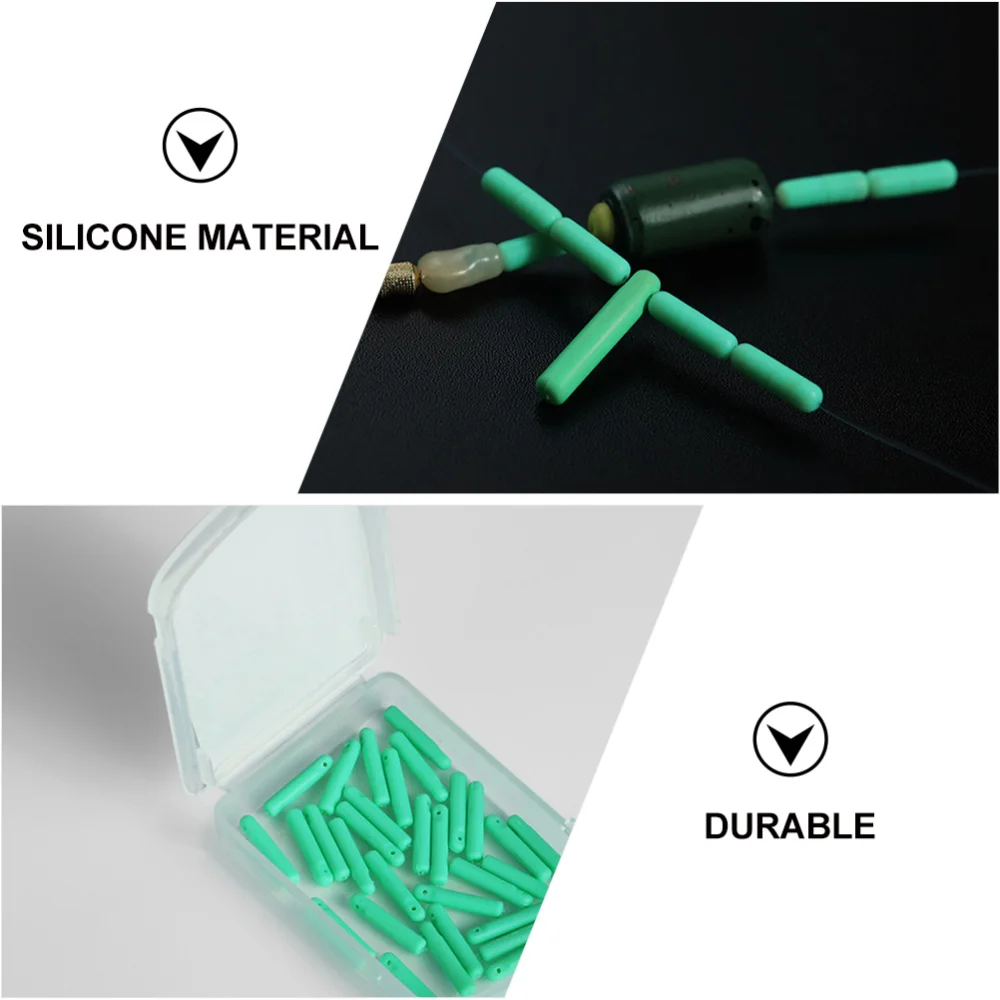 

60Pcs Fishing Bobber Stopper Fine Nice Chic Safe Connector Tackle Tool Gift