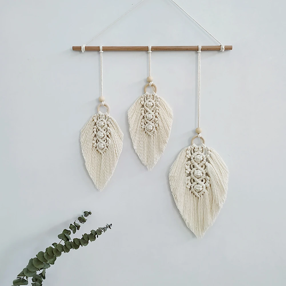 Stimulans schuld Excursie Chic Nordic Wind Wandtapijt Diy Hand Geweven Katoenen Touw Bohemian  Wanddecoratie Veer Decoratie Macrame Tapijt Muur Opknoping|Tapijt| -  AliExpress