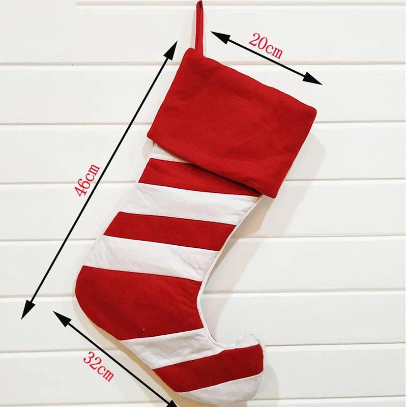 2Pcs Christmas Stockings Gifts Candy Bag Kids Candy Socks Christmas Tree Home Decoration Christmas Tree Hang Pendant Xmas Stocki