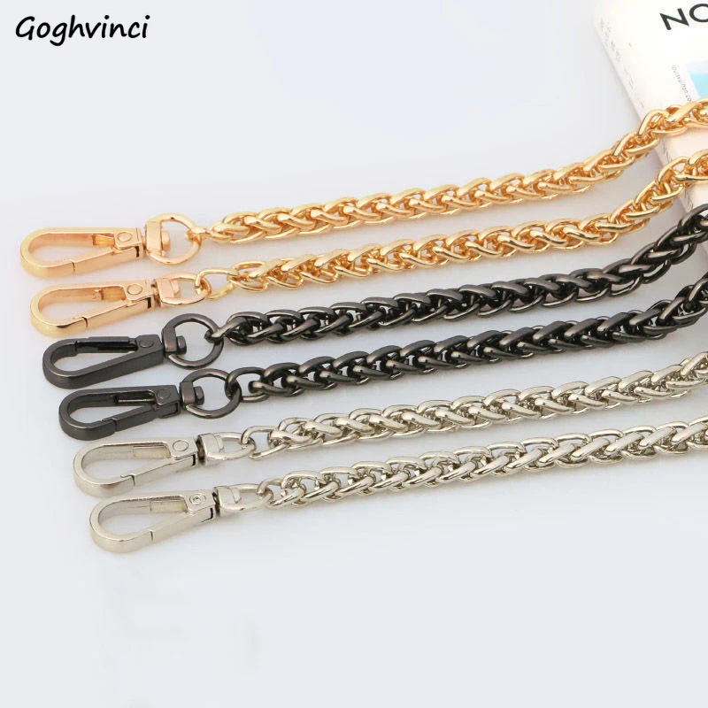 

Bag Strap Metal Chains Gold/silver/gun Fashion All-match Handlebag Crossbody Chic New Brand Stylish Exquisite Ulzzang Ins