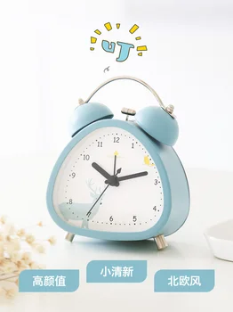 

Square Small Runaway Clock Bed Alarm Clock Transparent Case Compact Digital Alarm Clock Mini Leipzig Boys Desk Table Clock CC7NZ