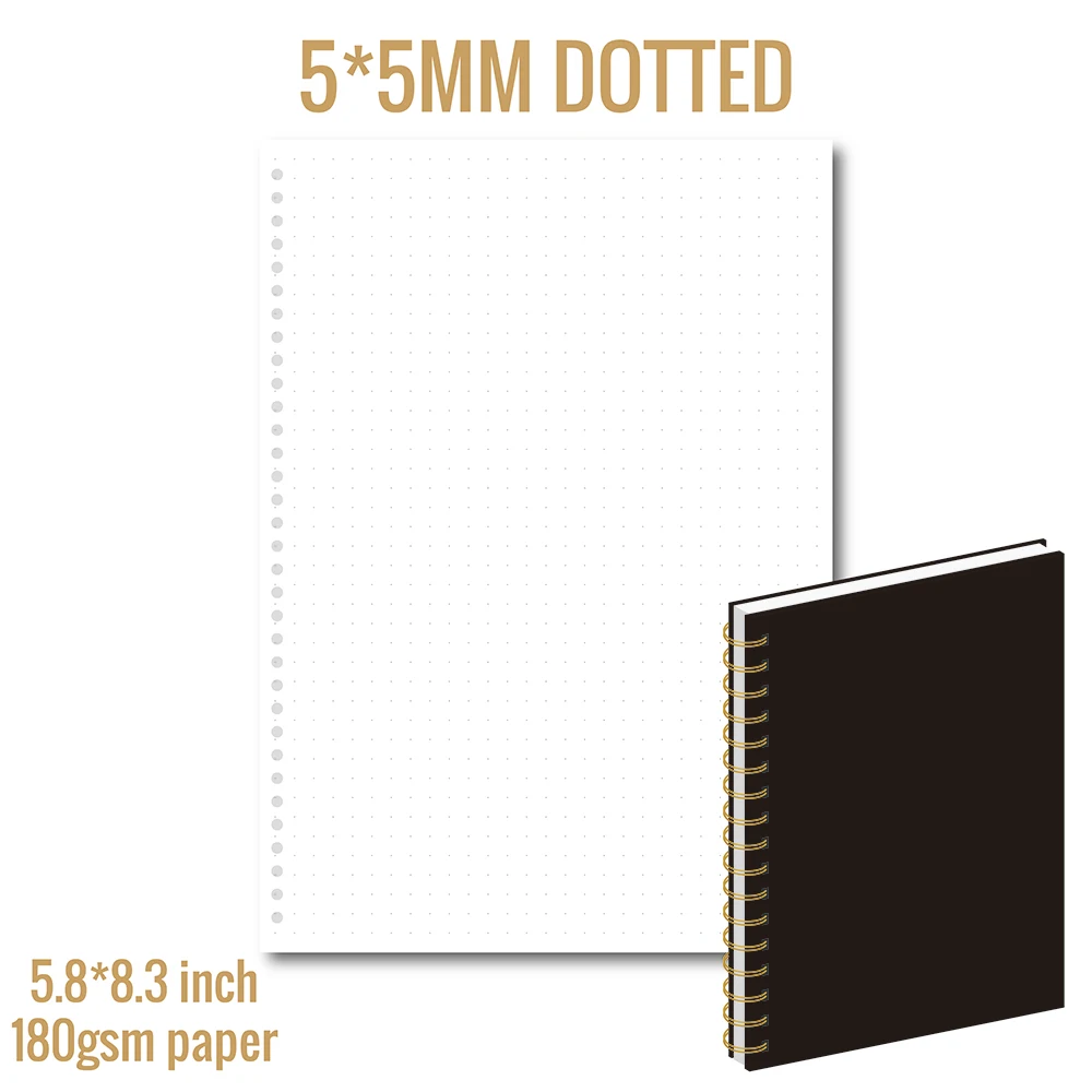 180gsm Bujo Superthick Paper Dot Grid Notebook Dotted Journal Drawing