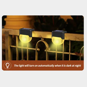 

LED Outdoor Solar Wall Light Home Solar Fence Staircase Garden Light Solar Spotlight Sunlight Street Light #YL5