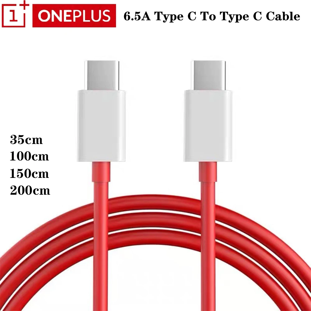Oneplus 8T Nord N10 N100 Warp Quick Charger Cable 35cm/1m/1.5m/2m 6.5A PD Fast USB Type-C Data For One Plus 8 8pro 5G 7 | Мобильные