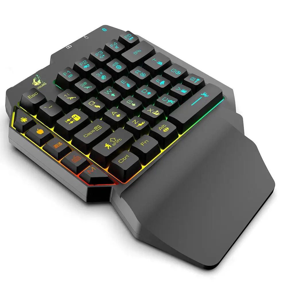 Игровая клавиатура Wolf G11 с одной рукой и преобразователем престолов клавиатуры