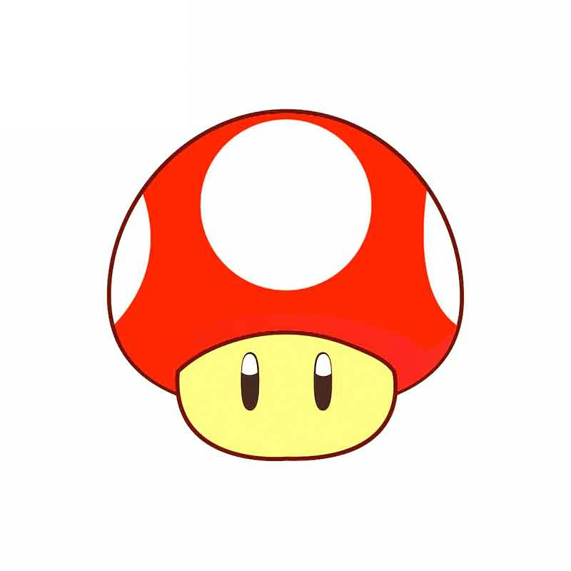 

Creative Cute Color Small Mushroom Car Stickers Pvc Personality Fashion Body Window Exquisite Waterproof Decal Decoration