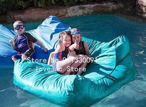 OUTDOOR FLoating Beanbag With Armrest Lounger Bean Bags Montreal Big Recliner Chair Cozy Rattan Sofa Beanbag Without Beans