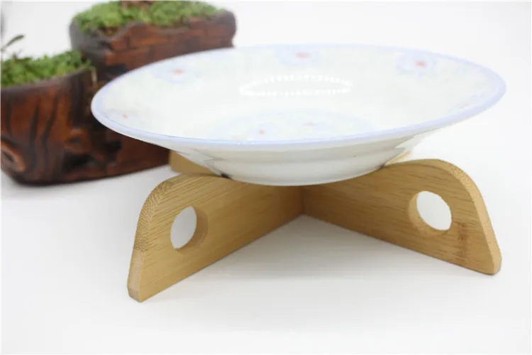 Detachable Wood Table Mat Tray Rack Kitchen Pot Heat Insulated Cooling Dish Potholders Gadget Holder Practical kitchen tools