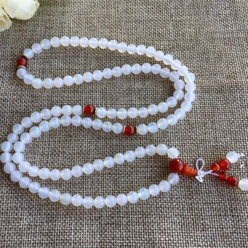 

White Chalcedony Bracelet Simple and Elegant Real Shot